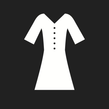 Güzel Gömlek Vektörü Glyph simgesi