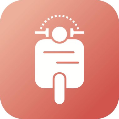 Güzel Scooter Vektör Kabartma Simgesi