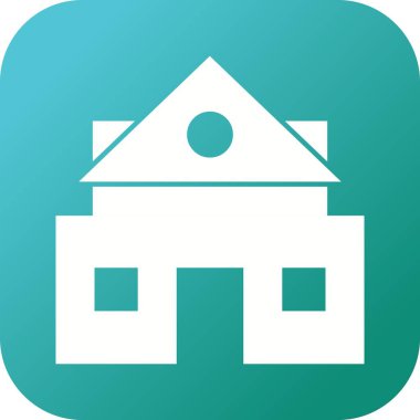 Güzel Ev Vektörü Kabartma Simgesi