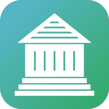 Güzel Banka Vektörü Kabartma Simgesi