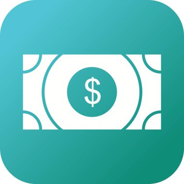Güzel Dolar Vektörü Kabartma Simgesi