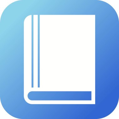 Güzel Kitap Vektörü Glyph simgesi