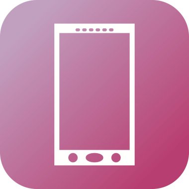 Güzel Cep telefonu Vektörü Glyph simgesi