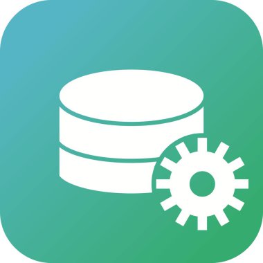 Güzel Veritabanı Yönetim Vektörü Glyph simgesi