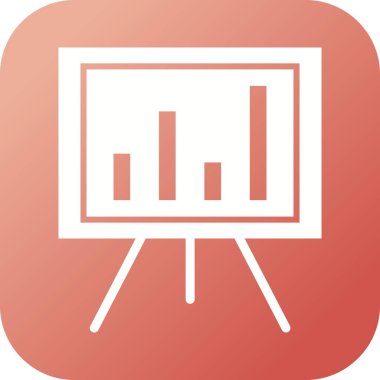 Vector Glyph simgesinde Güzel Grafik