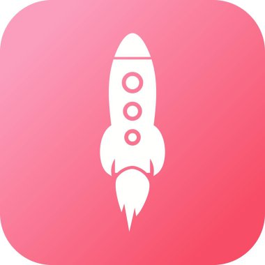 Güzel Roket Vektör Kabartma Simgesi