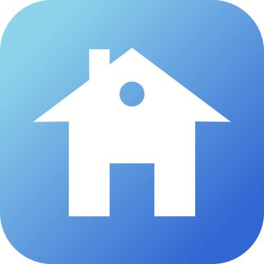 Güzel Ev Vektörü Kabartma Simgesi