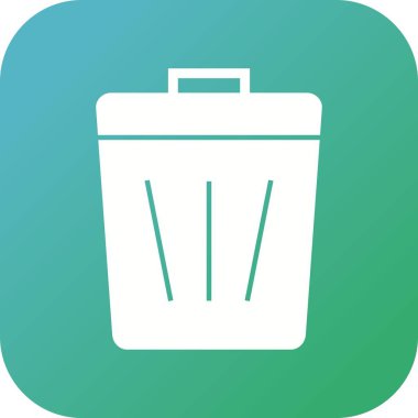 Güzel Çöp Kutusu Vektör Kabartma simgesi