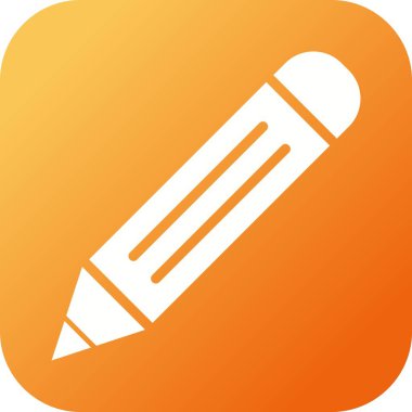 Güzel Kalem Vektörü Glyph simgesi