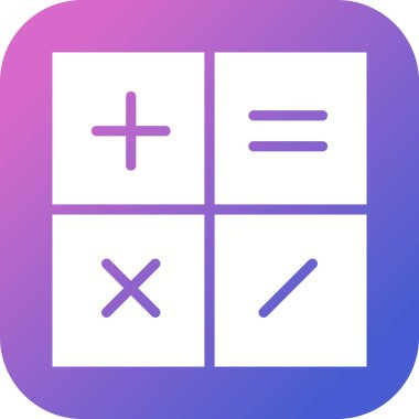 Güzel Hesaplayıcı Vektör Kabartma Simgesi