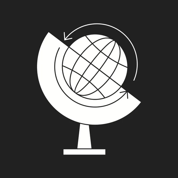 Schönes weltweites Vektor-Glyphen-Symbol — Stockvektor