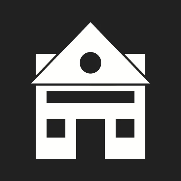 Beautiful House Vector Glyph Icon — Stock Vector