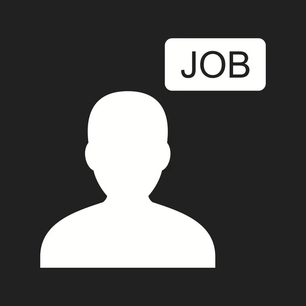 Belle Job vecteur Glyphe icône — Image vectorielle