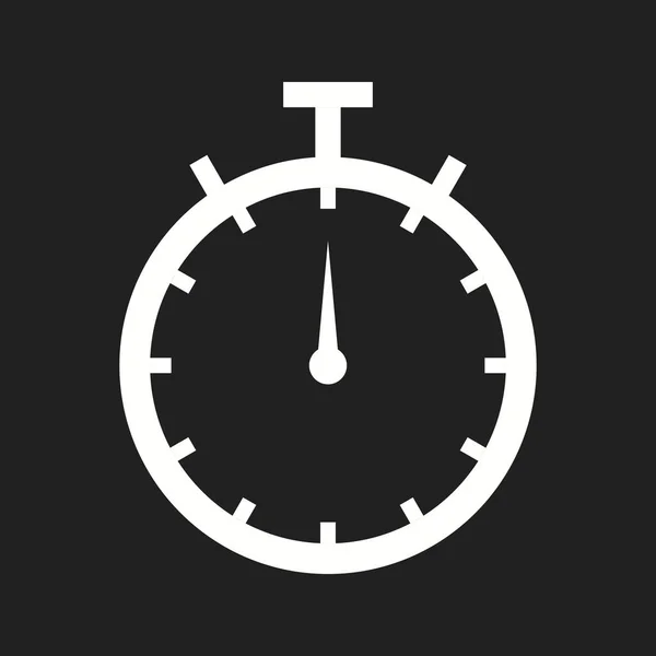 Schöne Uhr-Vektor-Glyphen-Symbol — Stockvektor