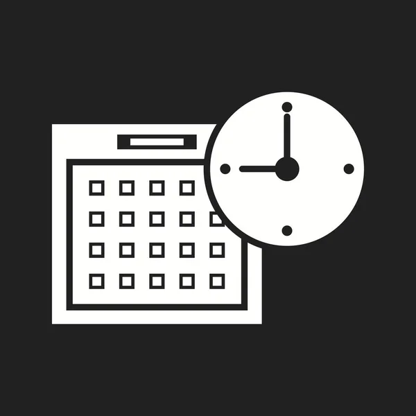 Prachtige Kalender Vector Glyph icoon — Stockvector