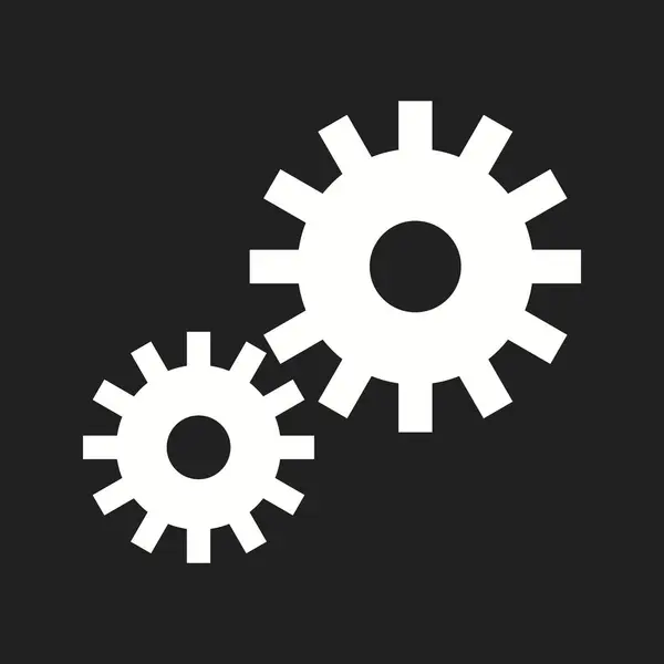Beautiful Settings Vector Glyph icon — Stock Vector