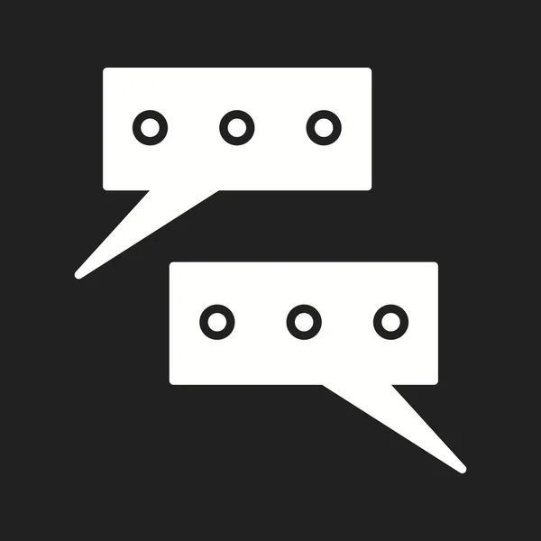 Belles conversations vectoriel Glyphe icône — Image vectorielle