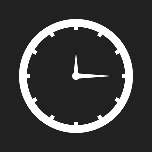 Reloj hermoso Vector Glifo icono — Archivo Imágenes Vectoriales