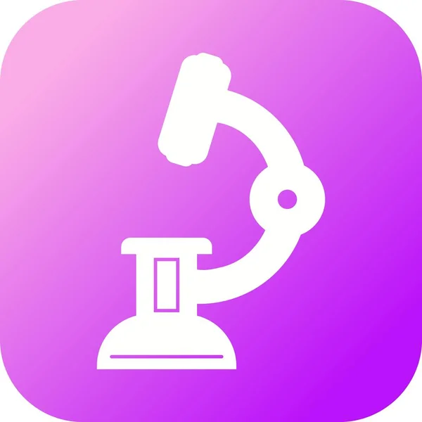 Schönes Mikroskop-Vektor-Glyphen-Symbol — Stockvektor