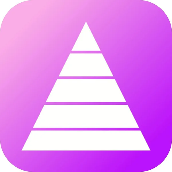 Belle icône de glyphe vectoriel triangle — Image vectorielle