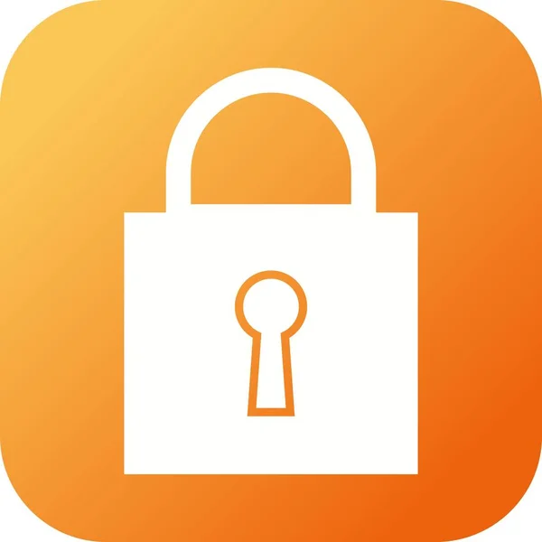 Beautiful Security lock Vector Glyph icon — Stock Vector