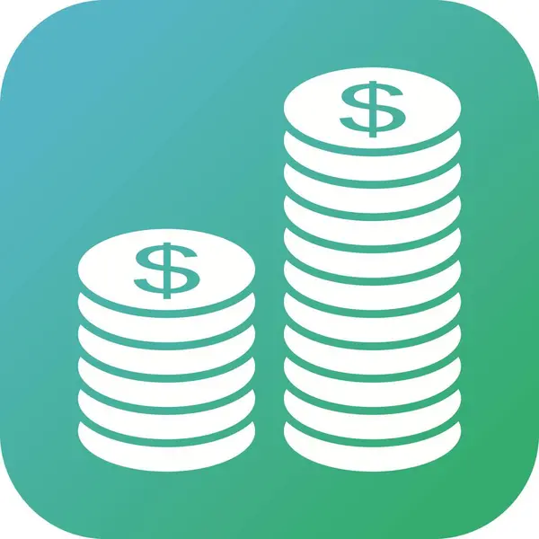 Belle icône vectorielle d'investissement Glyphe — Image vectorielle