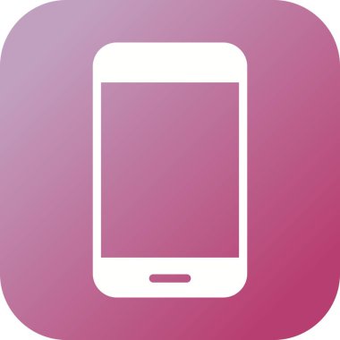 Güzel Akıllı Telefon Vektör Glyph simgesi