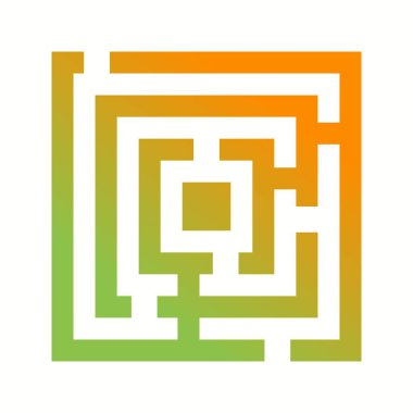 Güzel Maze Vektör Glyph simgesi