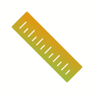 Güzel cetvel vektör şekil simgesi