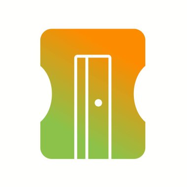 Güzel Keskinleştirici Vektör Glyph simgesi