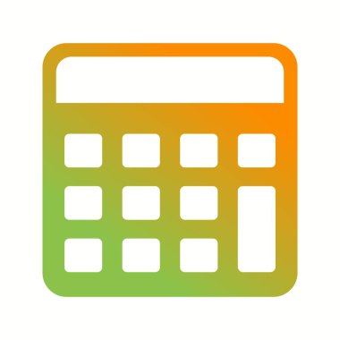 Güzel Hesaplayıcı Vektör Kabartma Simgesi