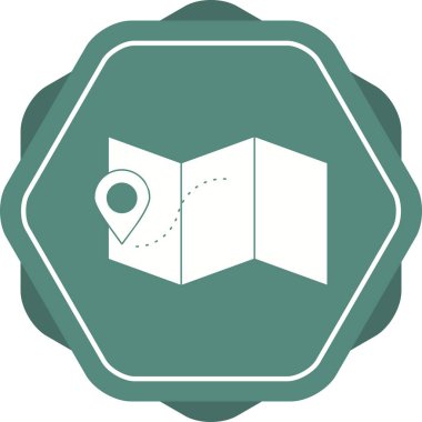 Haritalardaki Güzel İşaretler Vektör İşareti simgesi