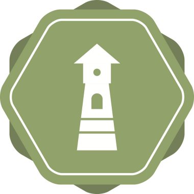 Güzel Watchtower Vektör Kabartma Simgesi