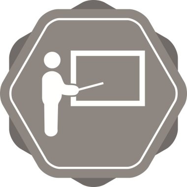 Güzel Sunum Vektörü Glyph simgesi