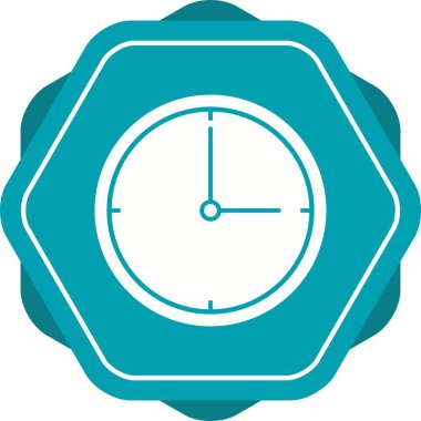 Güzel Saat Vektörü Kabartma Simgesi