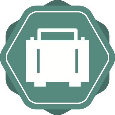 Güzel Çanta Vektörü Glyph simgesi