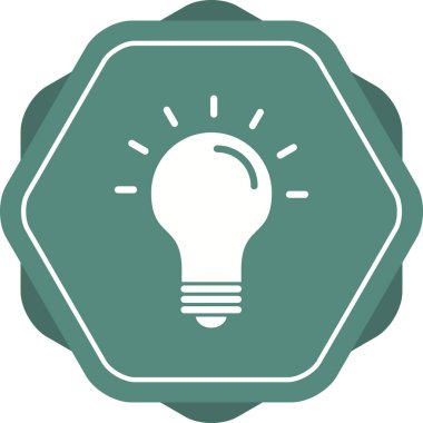 Güzel Ampul Vektör Kabartma simgesi