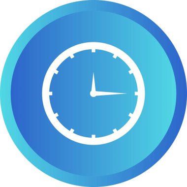 Güzel Saat Vektörü Kabartma Simgesi