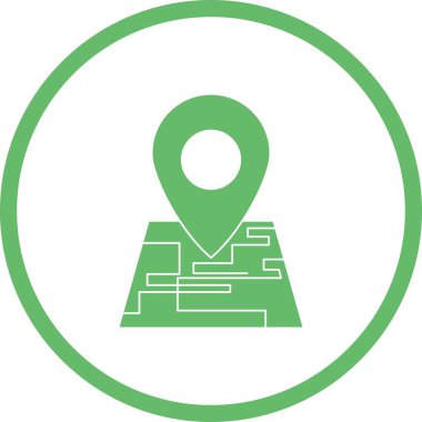 Haritalardaki Güzel İşaretler Vektör İşareti simgesi