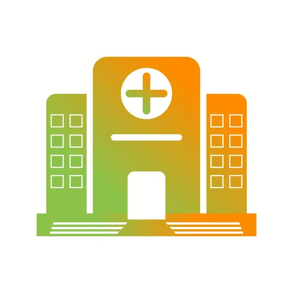 Beautiful Hospital Vector Glyph icon — Stock Vector