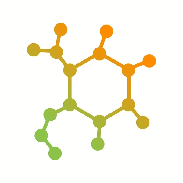 美しい分子｜ベクトルグリフアイコン — ストックベクタ