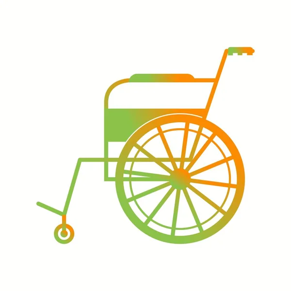 美丽的轮椅矢量图解图标 — 图库矢量图片