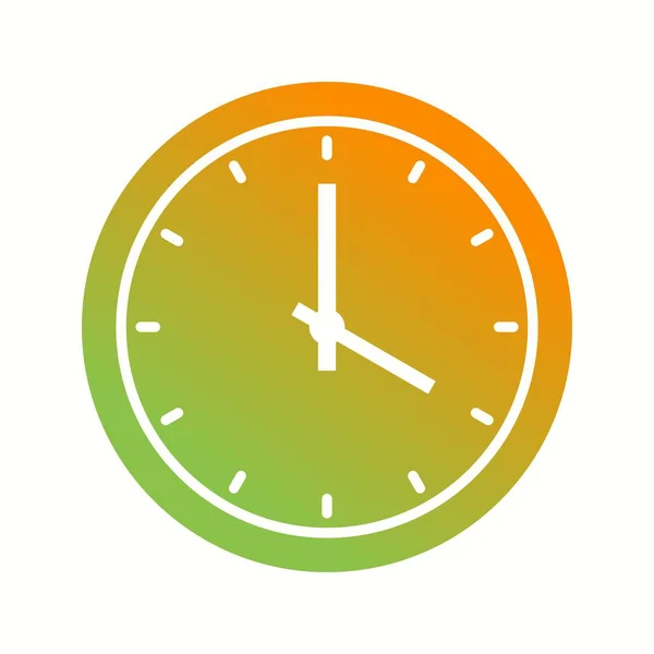 Gyönyörű óra vektor Glyph Icon — Stock Vector