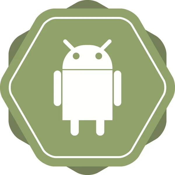 漂亮的Android标志矢量图标 — 图库矢量图片