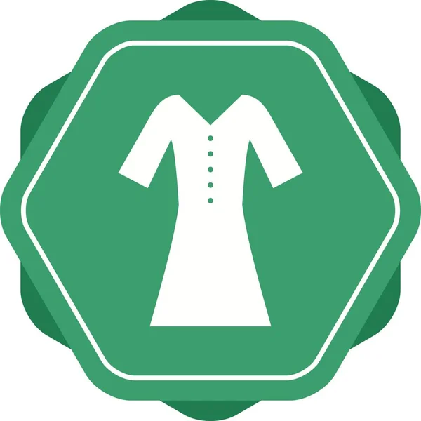 Bella camicia icona del glifo vettoriale — Vettoriale Stock