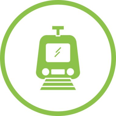 Güzel Tren Vektörü Kabartma Simgesi