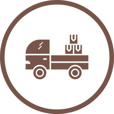 Güzel Nakliye Vektörü Kabartma Simgesi