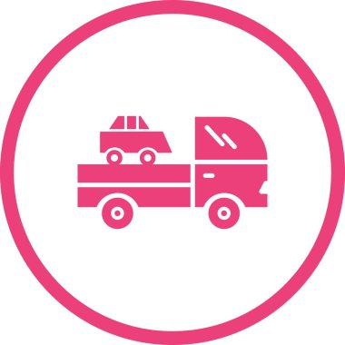 Güzel Teslimat Vektörü Glyph Simgesi