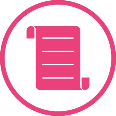 Güzel Belge Vektörü Kabartma Simgesi