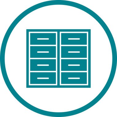 Güzel Dolap Vektörü Kabartma Simgesi